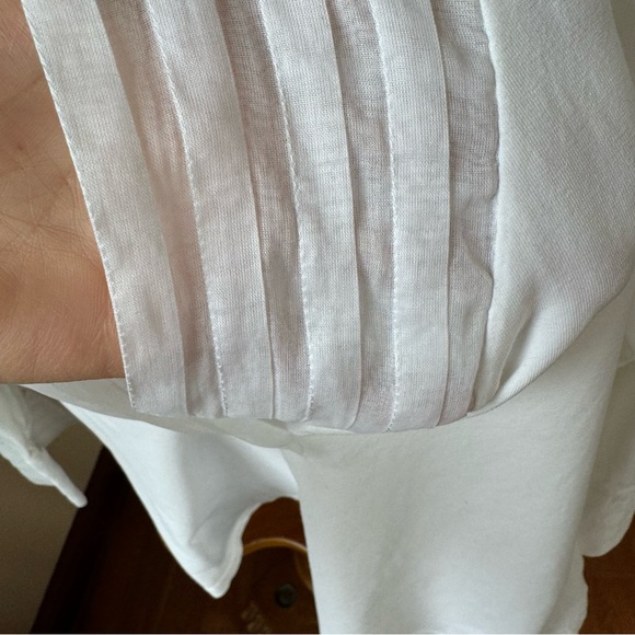 Anna Fontaine Paris White blouse sz 40 (M) - Picture 11 of 14